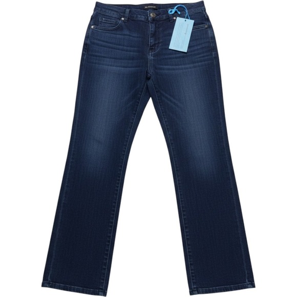Soft Surroundings Denim - Women’s Dark Blue Straight-Leg Jeans Size 12
